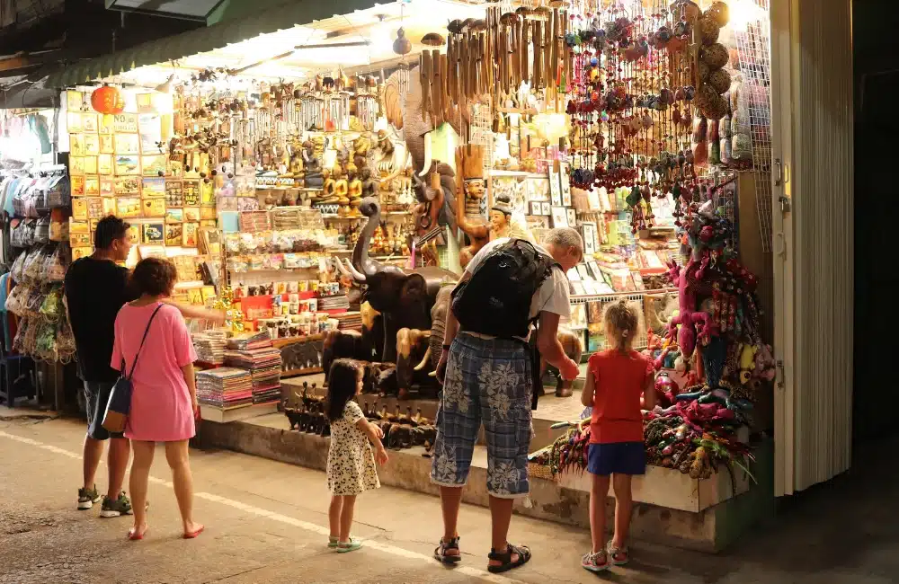 Walking Streets and Shopping Centers in Samui